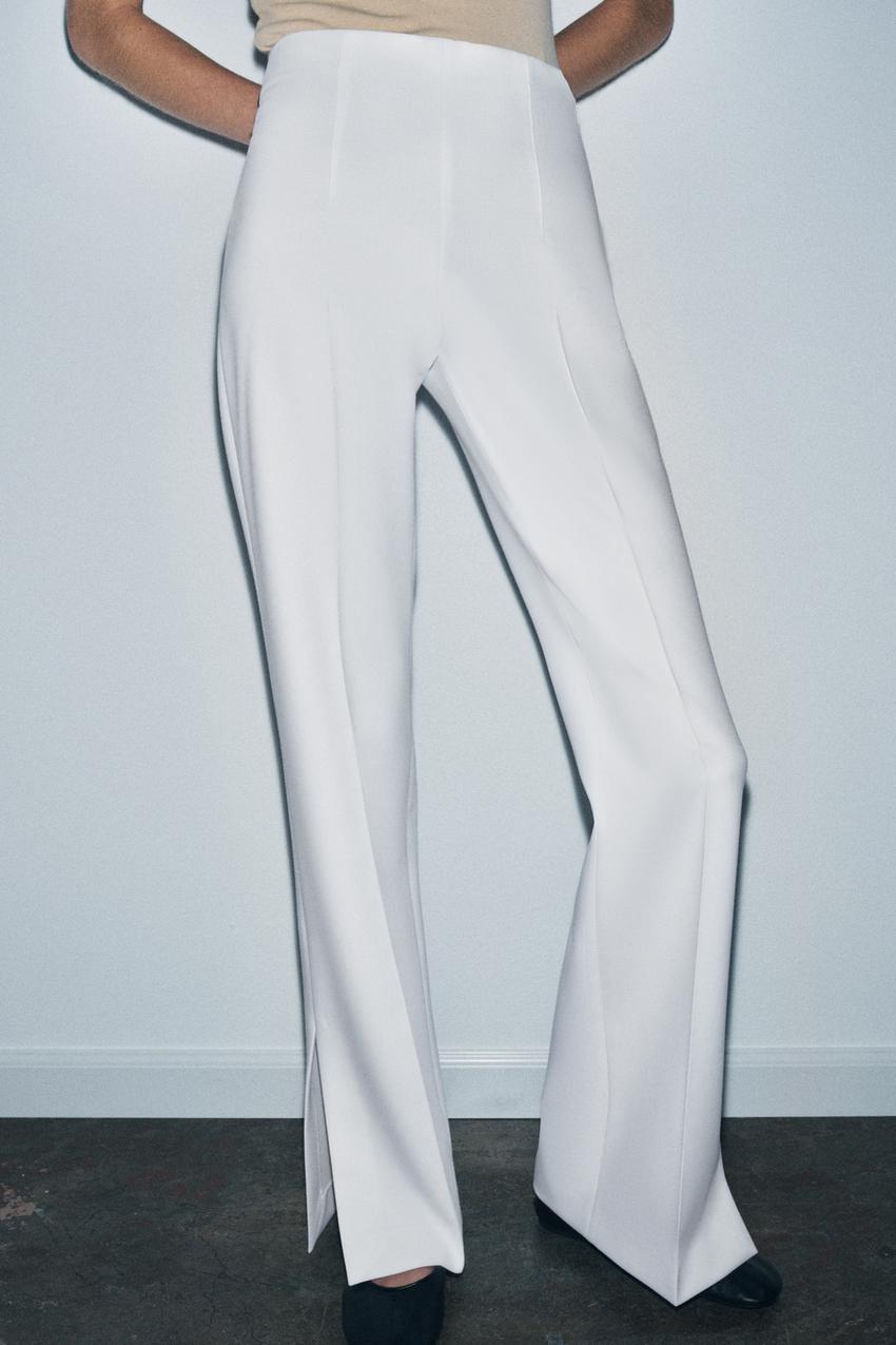 Pantalon coupe évasée à fentes ZW Collection