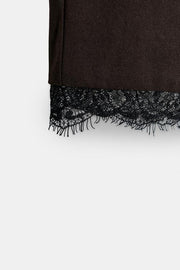 Pantalon court en dentelle