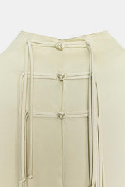 Robe satinée à brandebourgs ZW Collection
