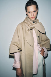 Trench oversize effet foulard ZW Collection Édition limitée
