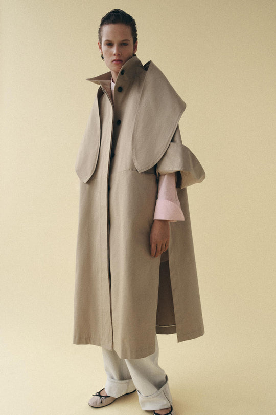 Trench oversize effet foulard ZW Collection Édition limitée