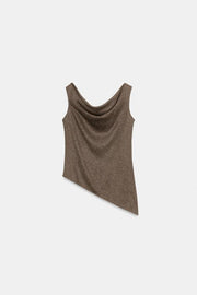 Top texturé asymétrique