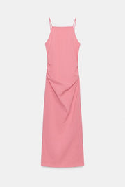 Robe midi crayon drapée