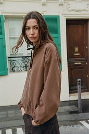 Veste bomber à capuche