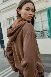 Veste bomber à capuche