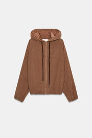Veste bomber à capuche