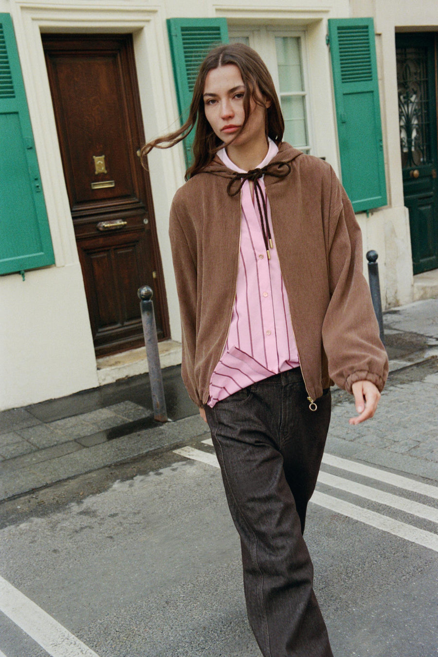 Veste bomber à capuche