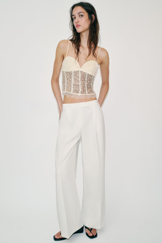 Top corset à sequins