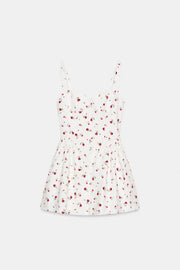Robe volumineuse à imprimé floral