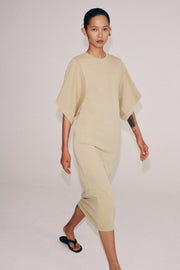 Robe midi en coton