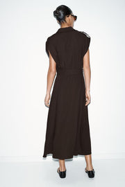 Robe midi avec ceinture