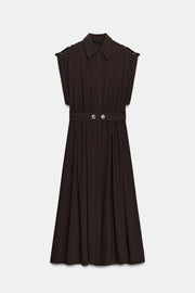 Robe midi avec ceinture