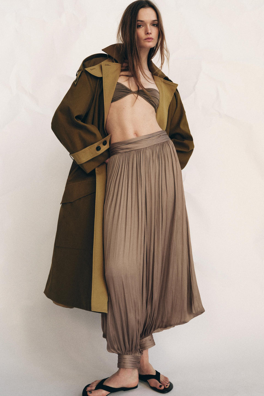 Pantalon plissé à volume ZW Collection