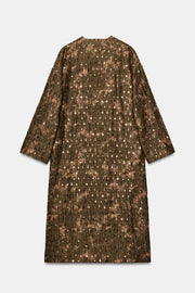 Veste longue kimono à sequins