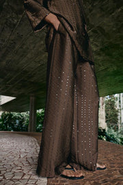 Pantalon fluide à sequins