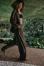 Pantalon fluide à sequins