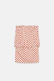 Robe bustier à pois