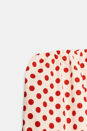 Robe bustier à pois