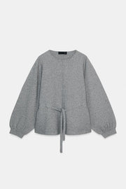 Pull en maille à cordon