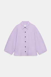 Blouson en lin à manches bouffantes