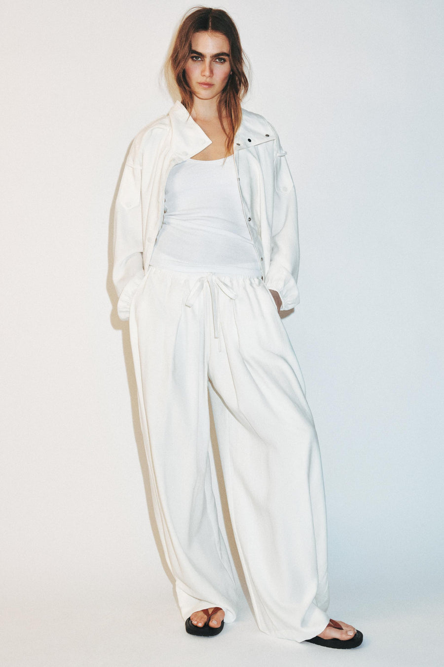 Pantalon fluide à bas réglable
