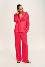 Pantalon droit en jacquard