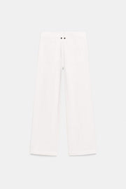 Pantalon-culotte en tissu texturé