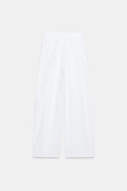 Pantalon en popeline à pinces