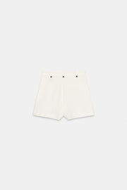 Jupe-culotte en tissu texturé