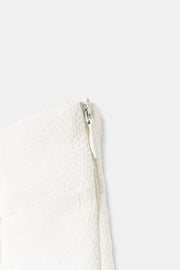 Jupe-culotte en tissu texturé