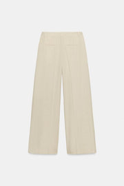 Pantalon large en lin