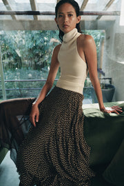 Jupe asymétrique à pois ZW Collection