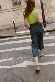 Pantalon-culotte en lin