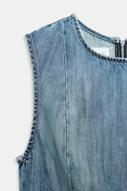 Robe en denim TRF asymétrique