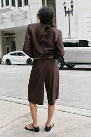 Bermuda long à pinces