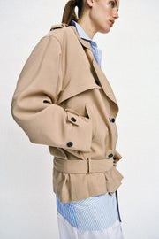 Blouson trench avec ceinture