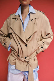 Blouson trench avec ceinture