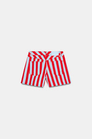Short à rayures