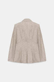 Blazer à épaulettes 100 % lin