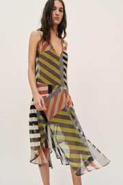 Robe imprimée patchwork