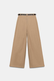 Pantalon large avec ceinture