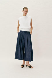 Pantalon-culotte à pinces