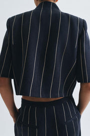 Veste à rayures en lin ZW Collection