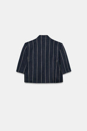 Veste à rayures en lin ZW Collection