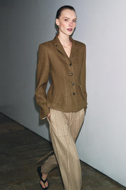 Blazer en mélange de lin ZW Collection