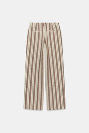 Pantalon droit à rayures