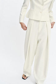 Pantalon à volume et pinces