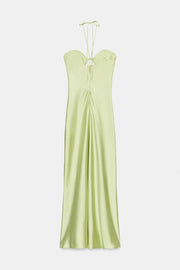 Robe midi satinée
