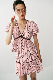 Jupe-culotte brodée
