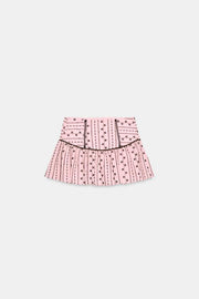 Jupe-culotte brodée
